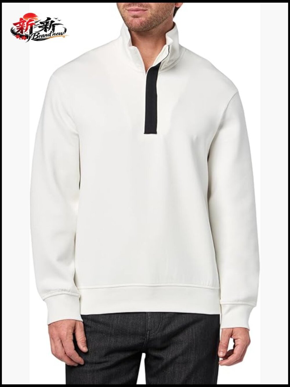 Quarter Zip Logo Tape Sweatshirt